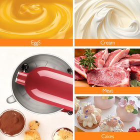 Airkitrep paddle attachment demonstrates continuous scraping and mixing without stops.