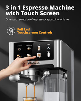 AIRMSEN 60oz removable water tank reduces refills during busy mornings