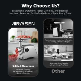 AIRMSEN easy-clean design with detachable parts for quick cleanup.