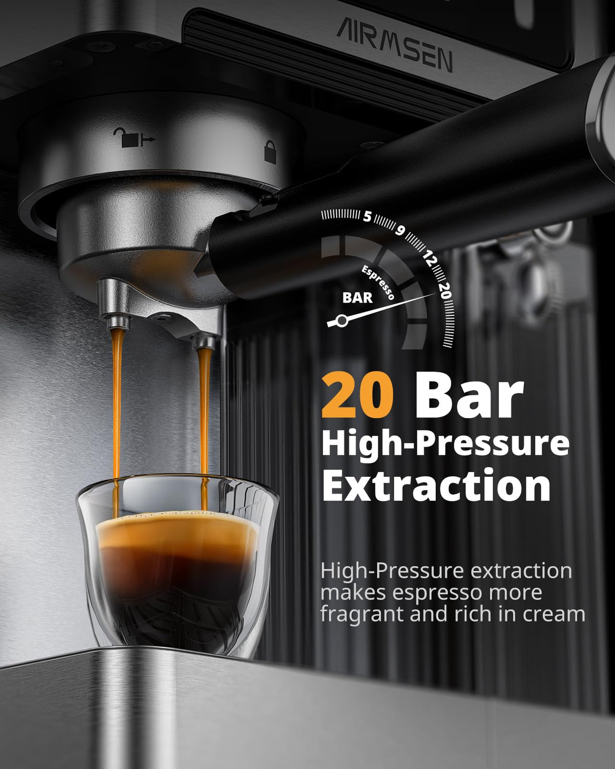 AIRMSEN full touchscreen panel for quick drink selection