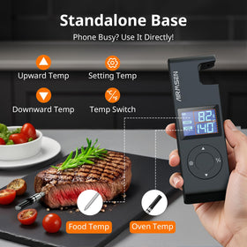 AIRMSEN probe thermometer highlights precise meat temperature readings