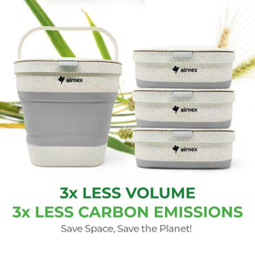 AirNEX collapsible design stores flat when not in use.