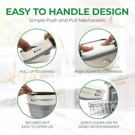 AirNEX compact bin ideal for apartments and small kitchens.