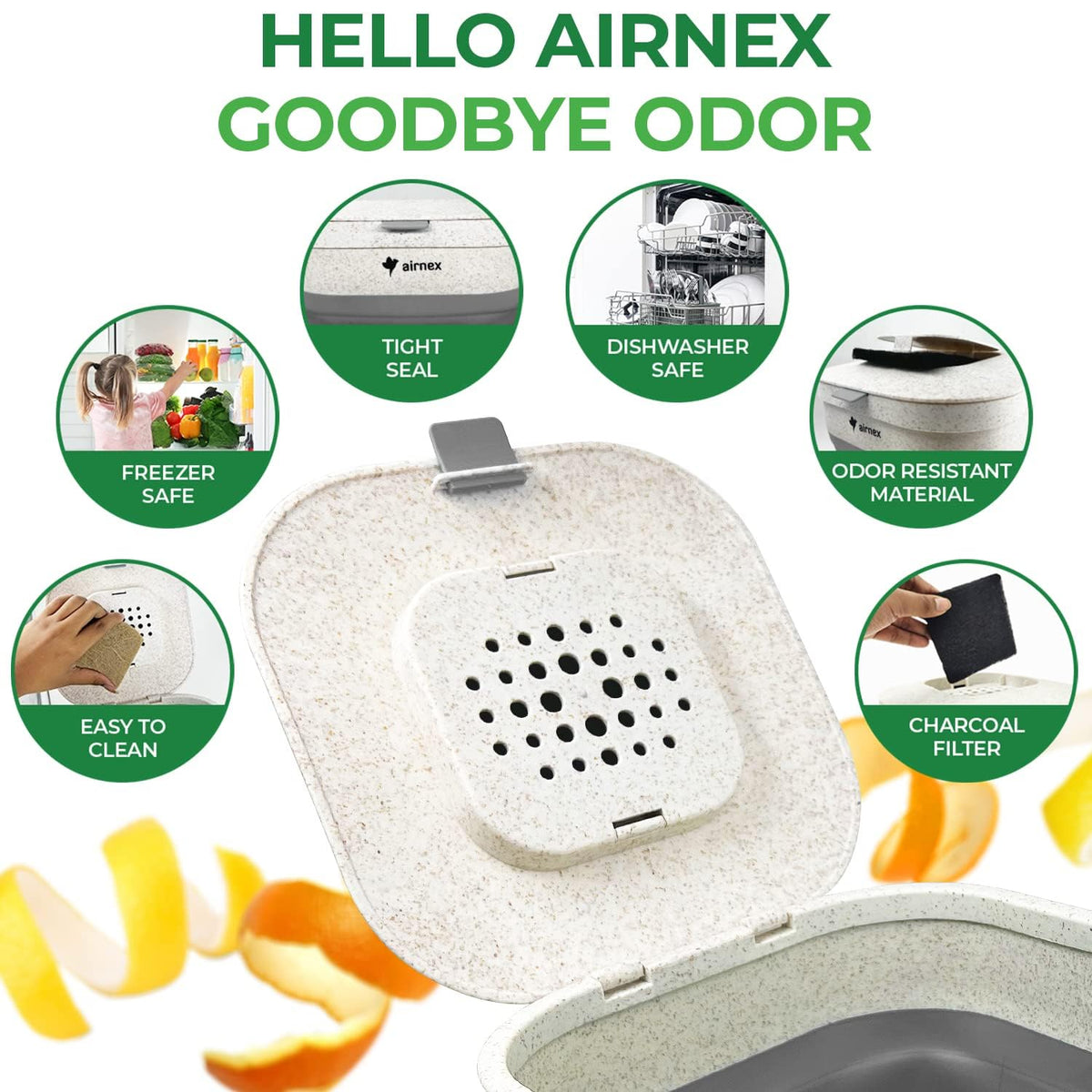 AirNEX wheat straw construction resists stains and daily wear in busy kitchens.