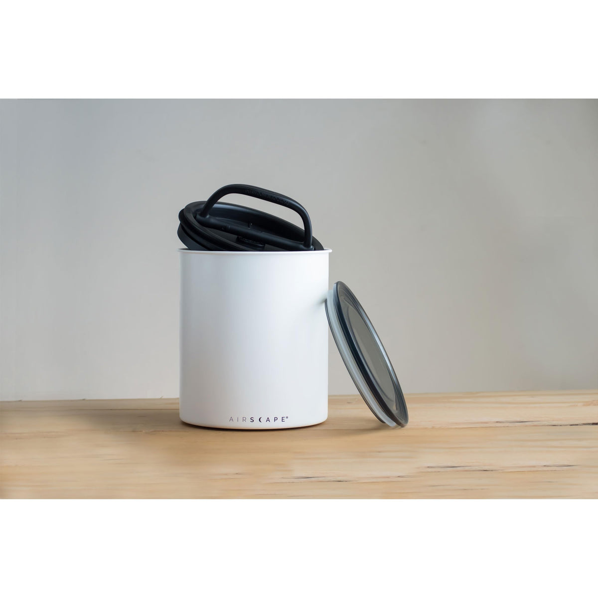 Product use showing coffee beans stored securely inside AirScape