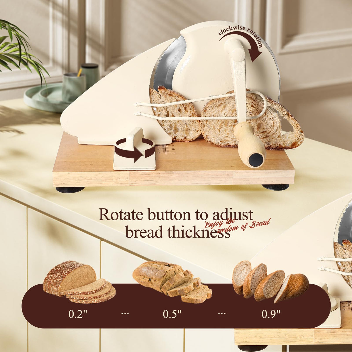 AirVows slicer with non-slip suction cups keeps slices steady during use.