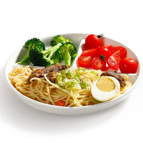 AISBUGUR ceramic portion plate 9-inch showing three compartments for balanced meals