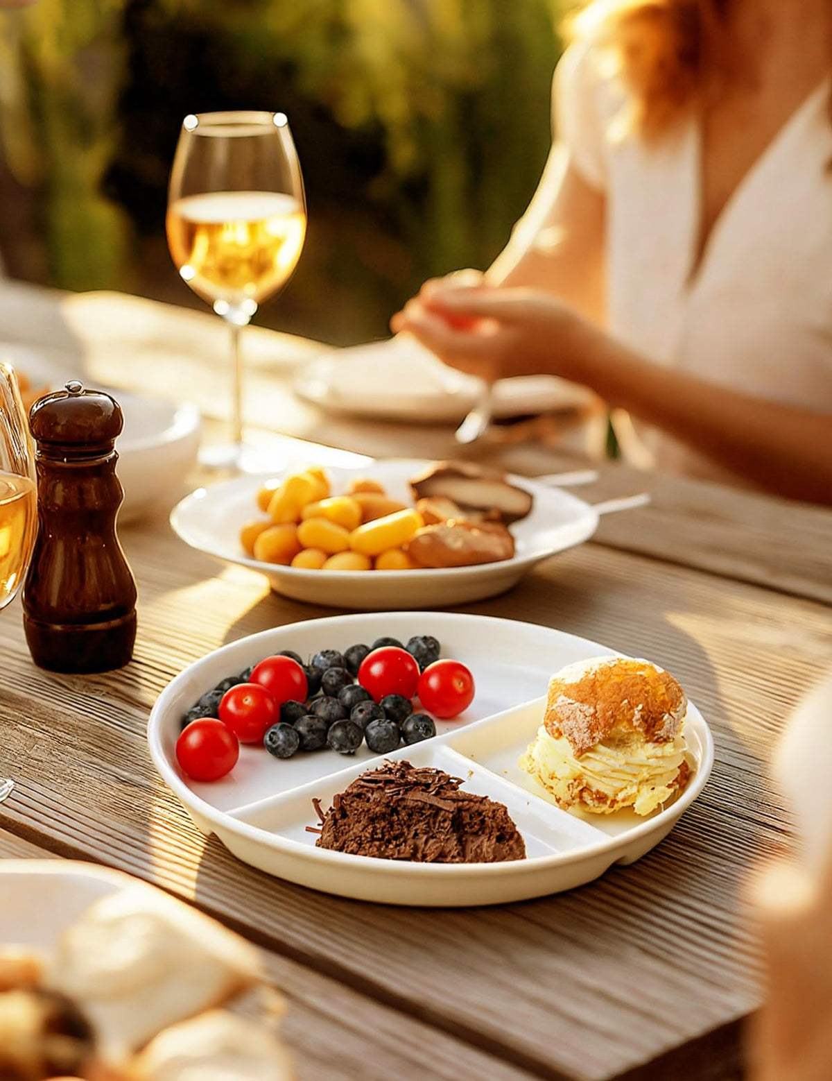 AISBUGUR portion plate ideal for weight-conscious meals