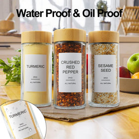 AISIPRIN jars on kitchen rack boost organization and quick access.