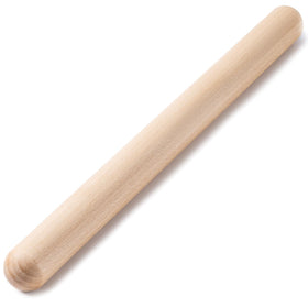 Aisoso French rolling pin with natural beech grain for smooth rolling