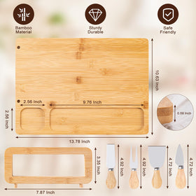 AISOSO knife holder mounted on board keeps utensils accessible during parties.