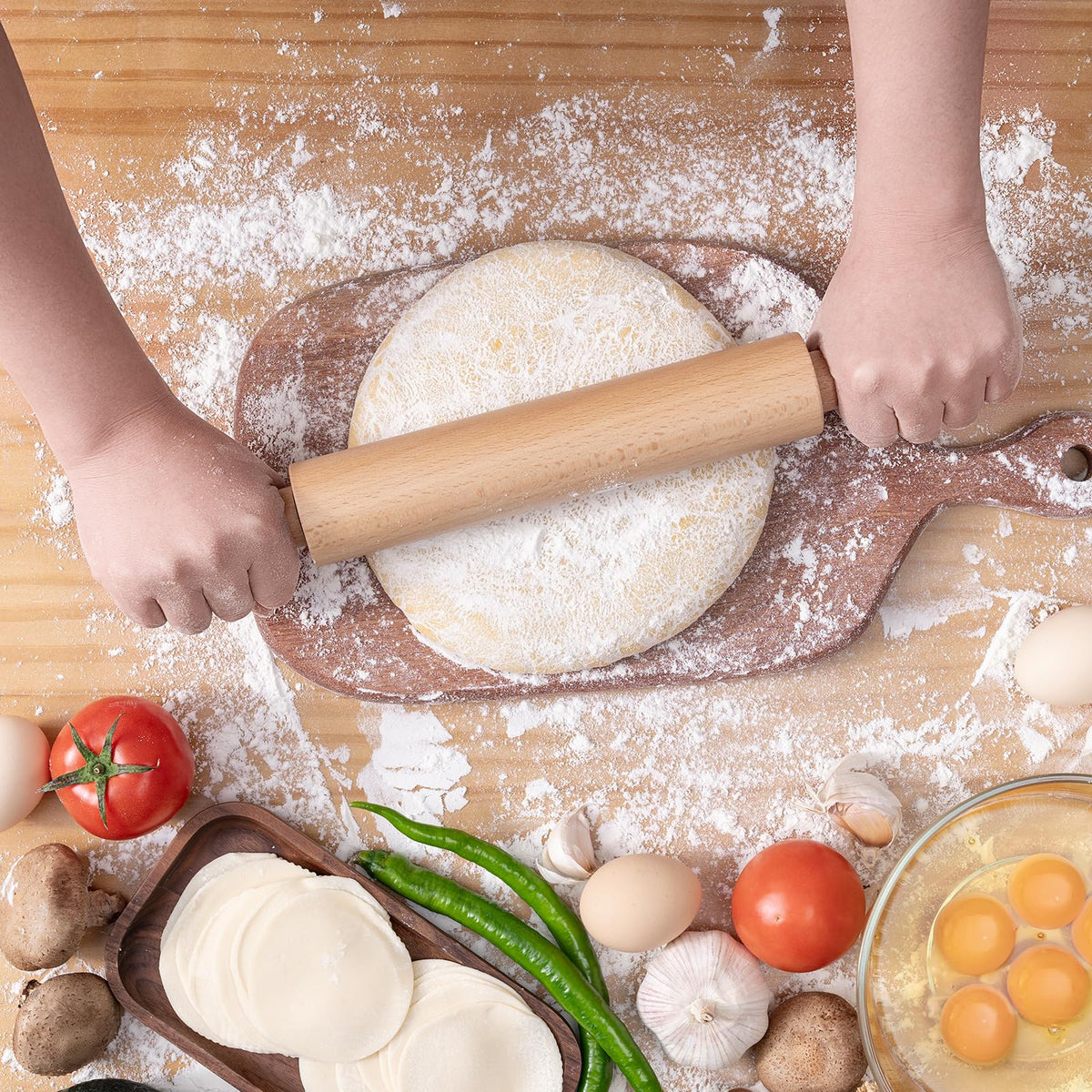 AISOSO beech wood with no lacquer or wax safeguards healthy cooking