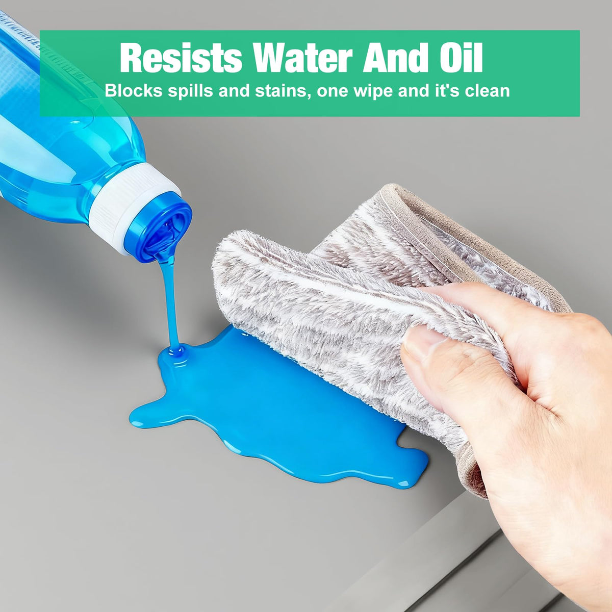 Aisslro raised-edge design contains liquids to keep cabinets dry