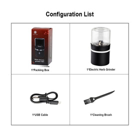 AiTURE Upgraded Mini Grinder cleaning brush included for maintenance.