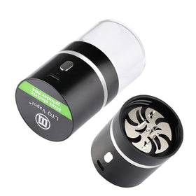 AiTURE Upgraded Mini Electric Grinder blade in action for fast, even grinding.