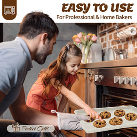AIVIKI nesting bakeware design saves space and stacks neatly