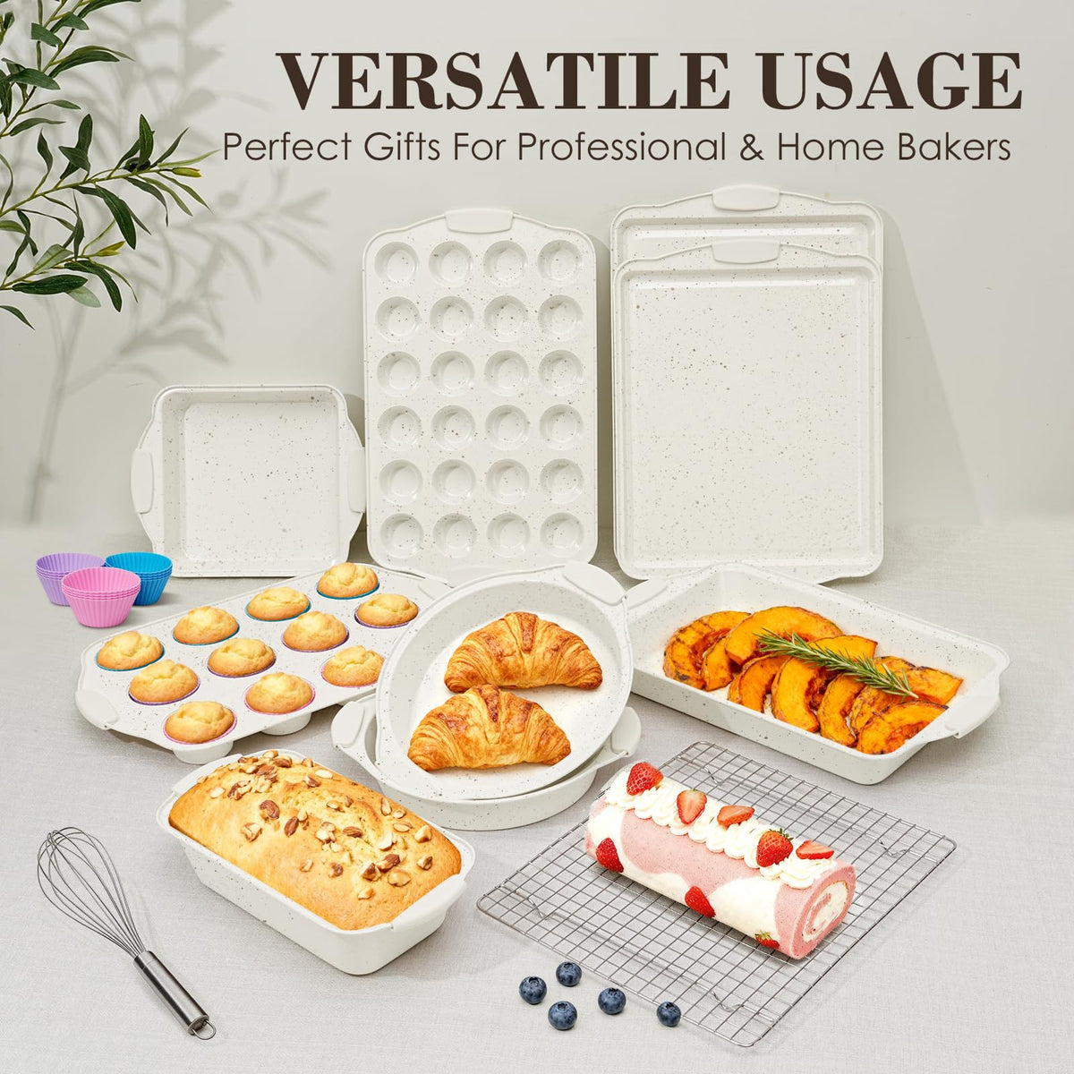 AIVIKI 24-cup mini muffin pan for bite-sized treats