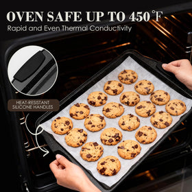 AIVIKI jelly roll pan demonstrates uniform bake for sheet cakes