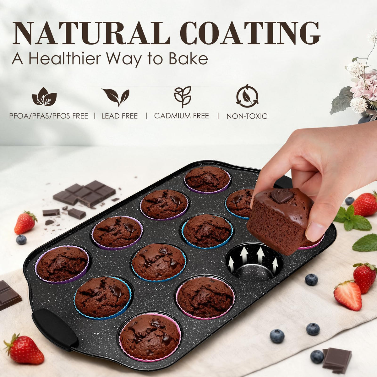 AIVIKI square cake pan supports even layers and clean release