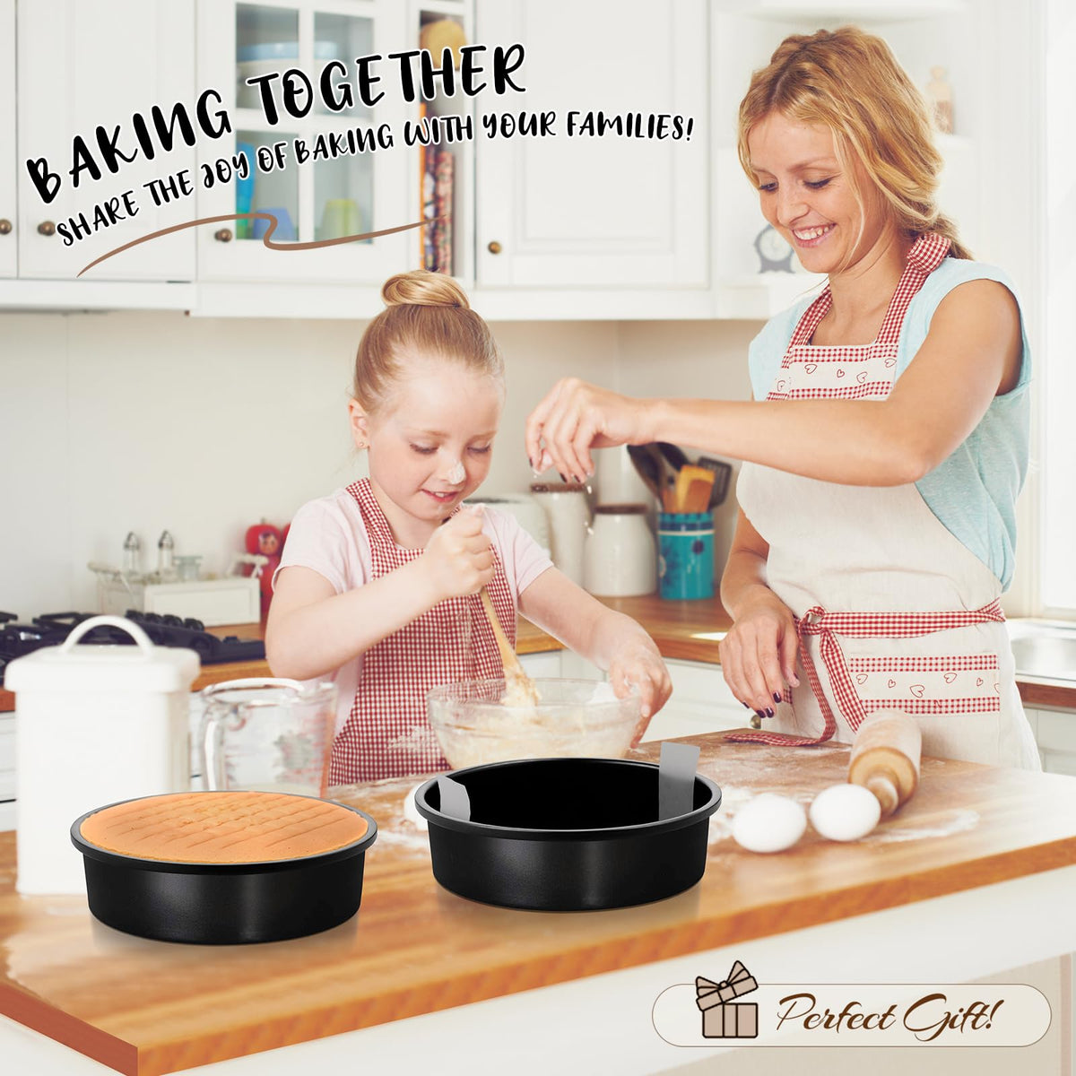 AIVIKI bakeware pans versatile for layer cakes, pies, and quiches