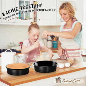 AIVIKI bakeware pans versatile for layer cakes, pies, and quiches