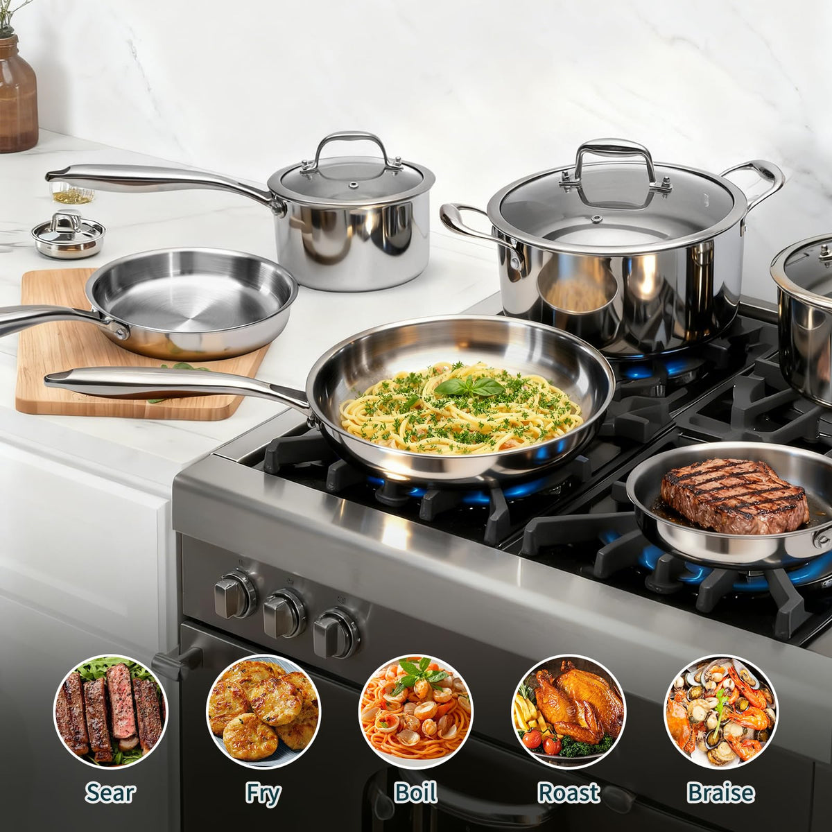 AIVIKI silicone trivets protect countertops while handling hot cookware.