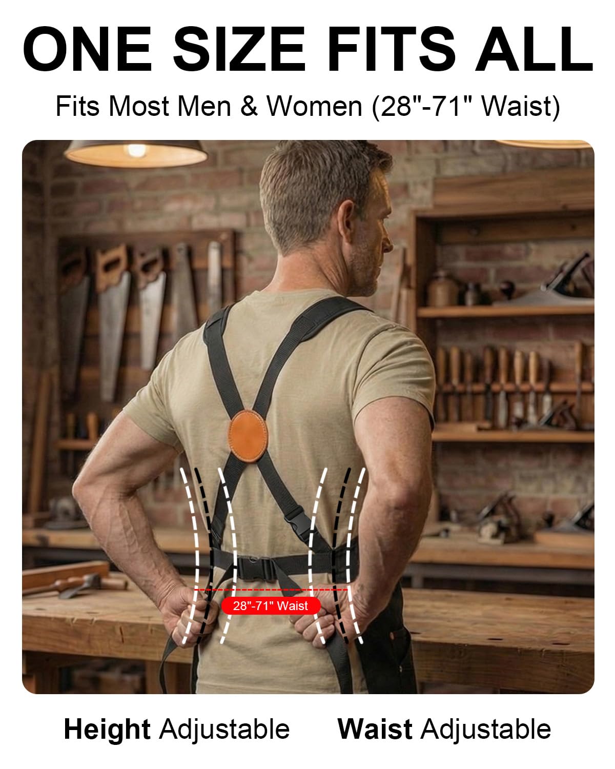 AIWISU premium canvas resists wear for woodworking gardening and workshop tasks.