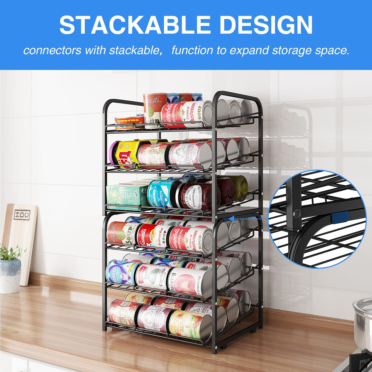 AIYAKA bronze 36-can capacity for bulk kitchen storage
