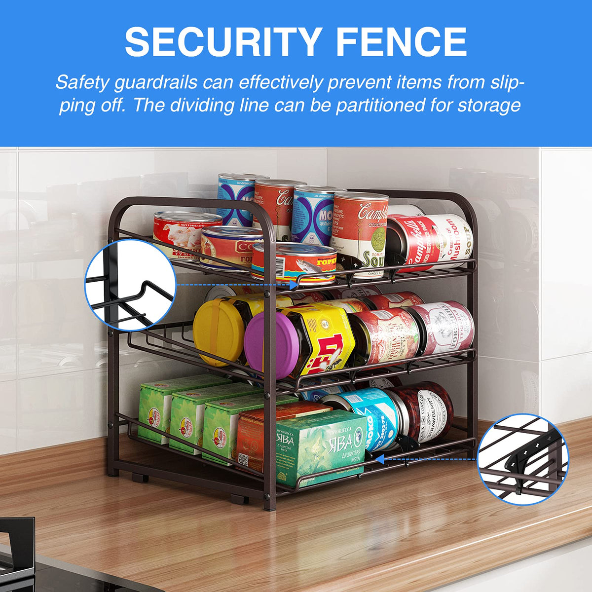 AIYAKA bronze rack dimensions help plan cabinet fit