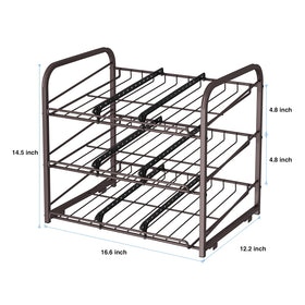 AIYAKA bronze can rack tilt design at 30 degrees for easy access