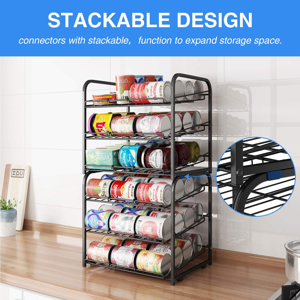 AIYAKA Can Rack Easy-installation saves setup time.