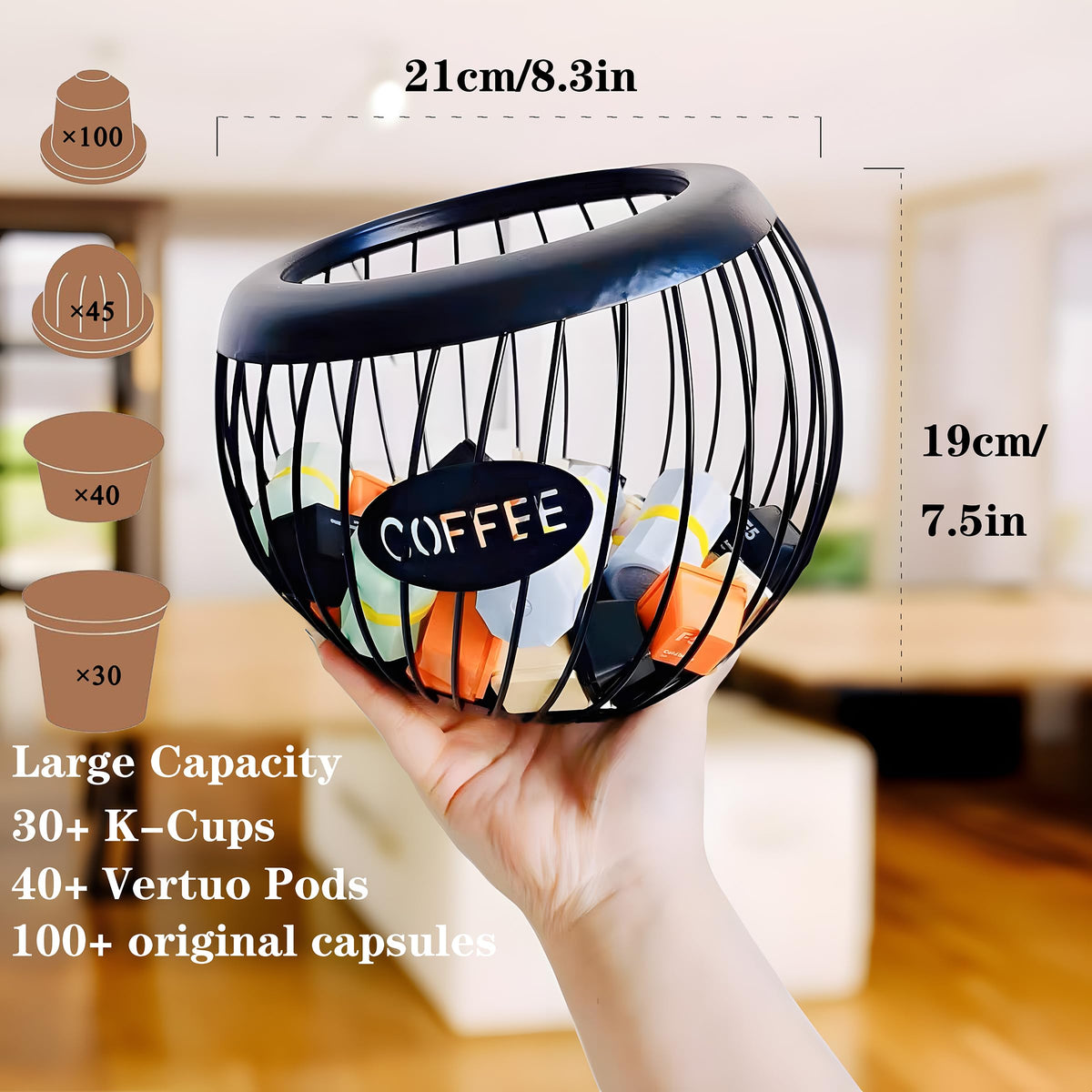 AIYICIII metal pods storage provides sturdy, long-lasting organization