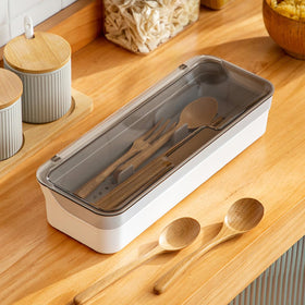 AIYoo transparent lid keeps utensils clean and ready to grab.