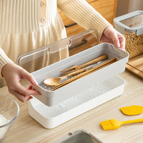 AIYoo multi-use tray doubles as spice or cosmetics organizer on counters.