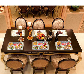 AIYoo two-pack rectangular divided plate, back view showing durable finish