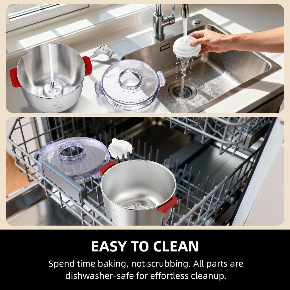 AIZIYO DoughChief compact design fits small kitchens without sacrificing capacity.