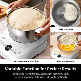 AIZIYO DoughChief mix-pause-mix program for mid-cycle ingredient additions