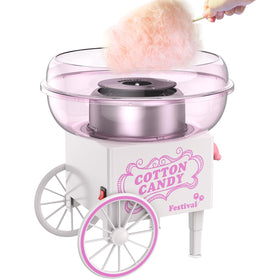 Ajgvq cotton candy machine mini front view shows portable design for home parties