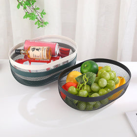 AJIODA garden harvest basket metal mesh for easy fruit collection.
