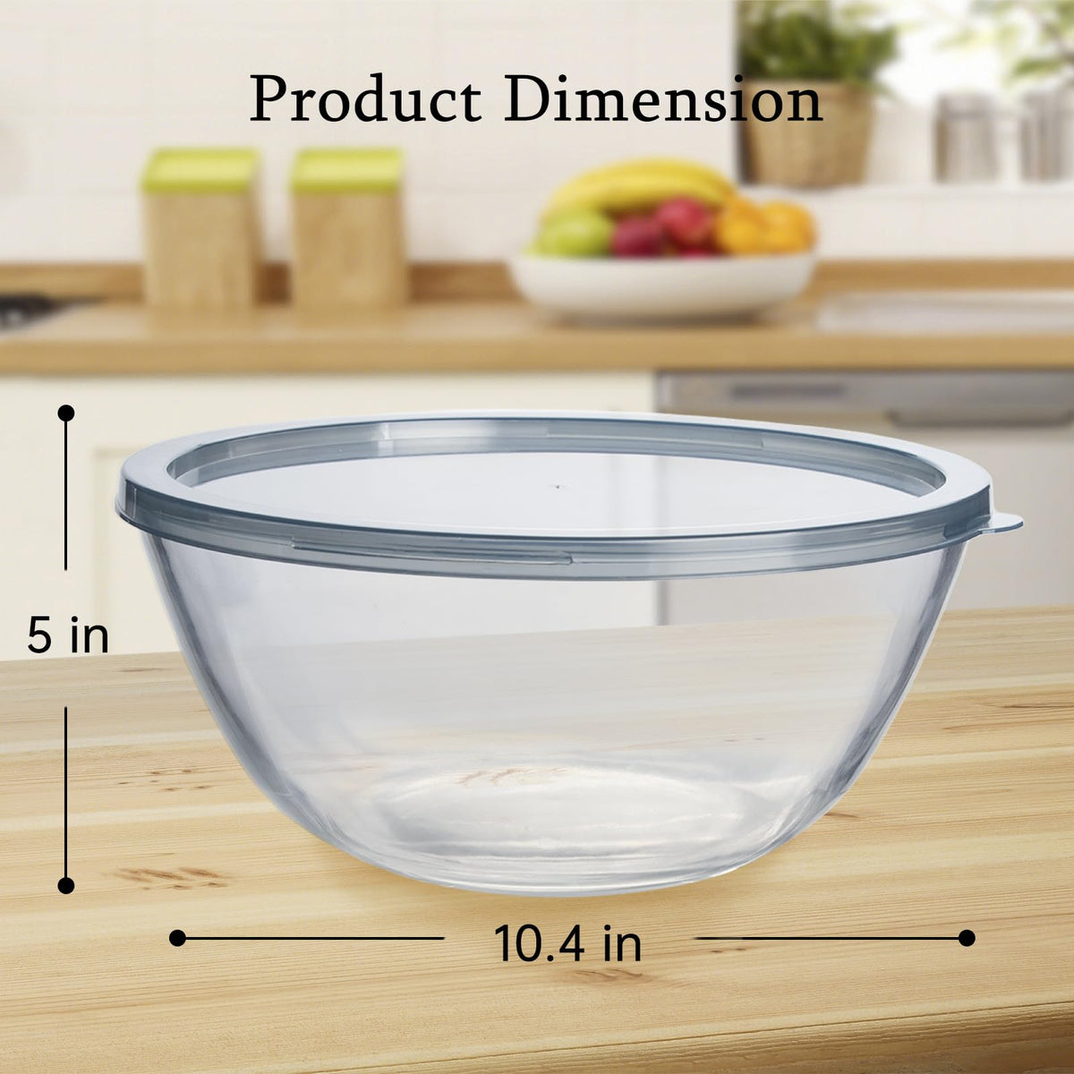 Ajrwiiy smooth interior glass bowl simplifies cleaning after dough and ingredients.