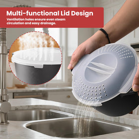 AJXX BPA-free dishwasher-safe steamer promotes convenient cleanup