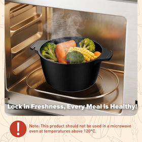 AJXX Steamer doubles as a compact leftovers storage container.
