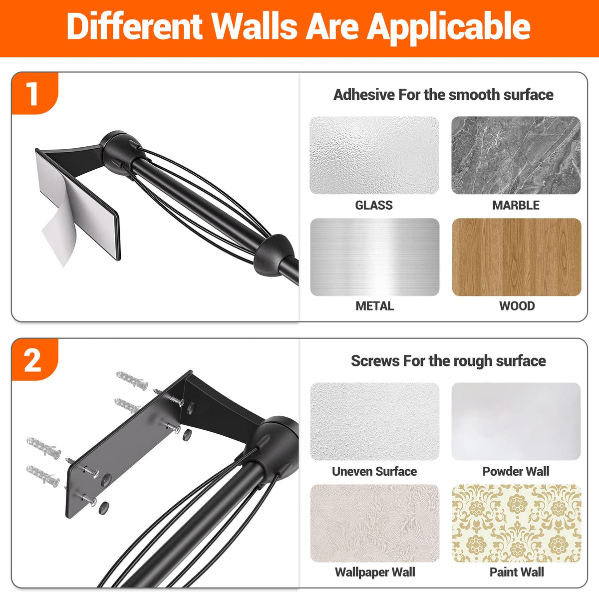 AKAAYUKO matte black stainless steel paper towel holder showcasing durable moisture resistance