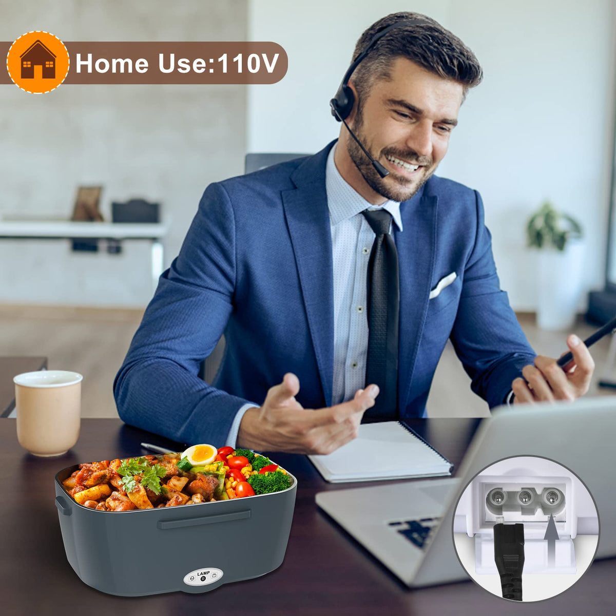 Akhia lunch box lid shows leak-proof seal for soups and sauces.