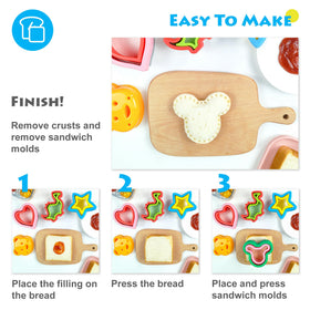 AKHMLEF dinosaur sandwich cutter sparks imagination at snack time.