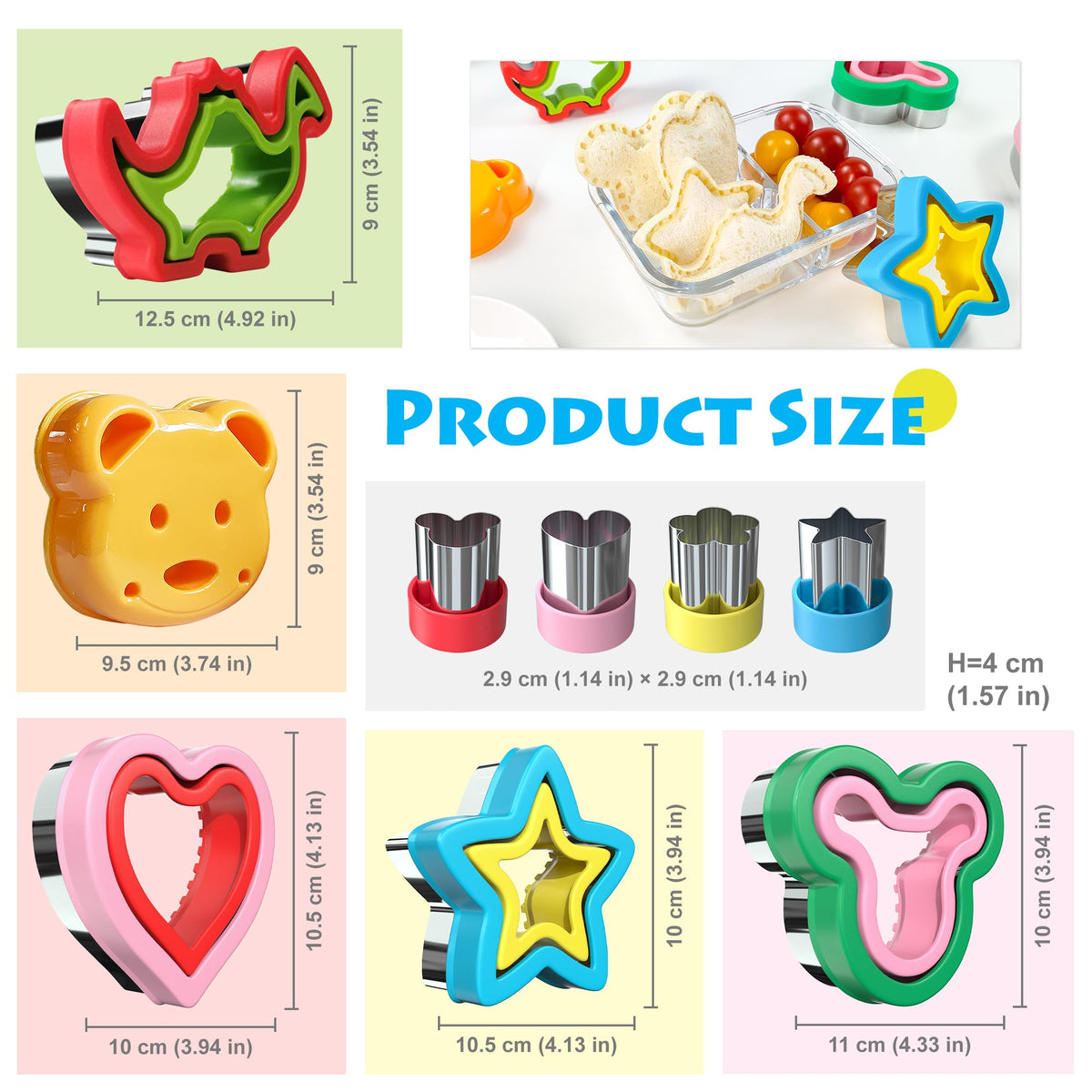 AKHMLEF heart sandwich cutter makes loveable, shareable lunches.