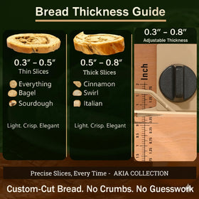 Akia Collection beeswax bread bag storage keeps bread fresh without plastic.