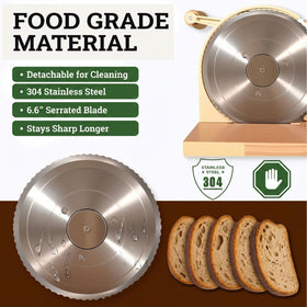 Akia Collection sourdough rounds and loaves sliced cleanly for even portions.