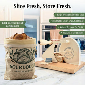 Akia Collection stable countertop design keeps slicer secure during use.
