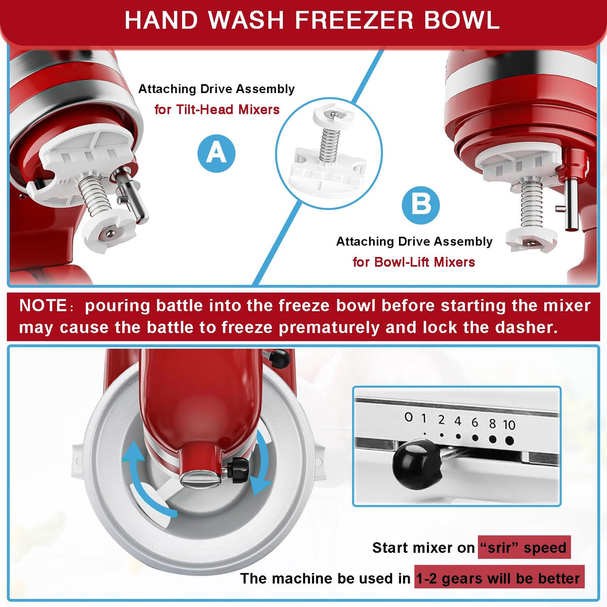 Akiosk 2-quart capacity ideal for family frozen treats
